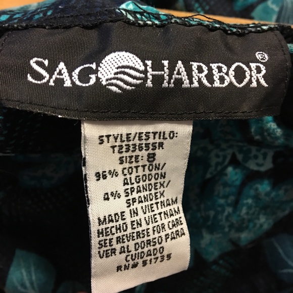Sag Harbor floral stretch capris NWOT 8 - Picture 6 of 6